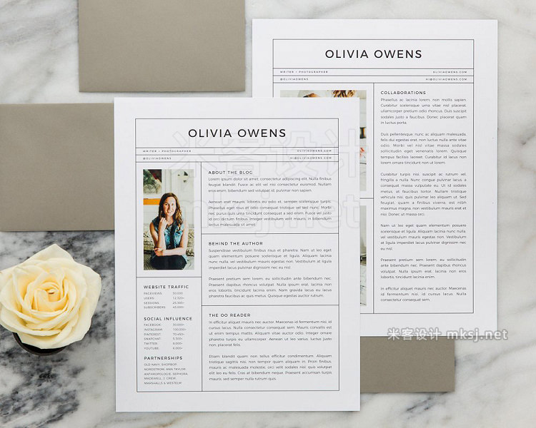 png素材 Olivia Media Kit  Resume