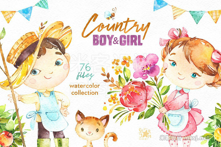 png素材 Country Boy Girl Collection
