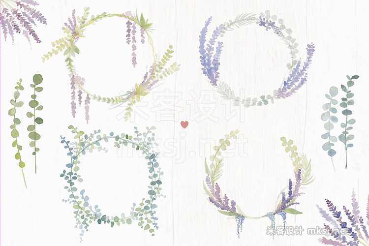 png素材 Lavender Farm Graphic Set - Clip Art