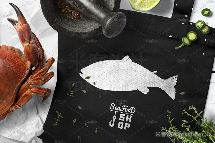 png素材 Seafood shop illustrations