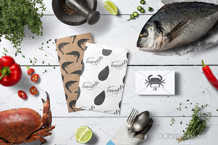 png素材 Seafood shop illustrations