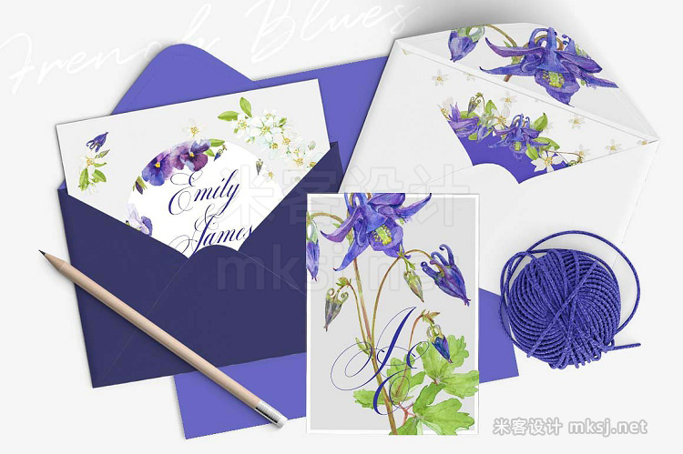png素材 French Blues-Design Pack