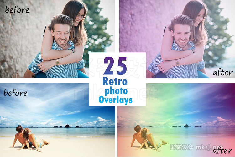 png素材 25 Amazing Retro Photo Overlays