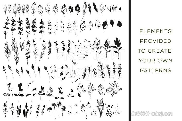 png素材 Herb patterns