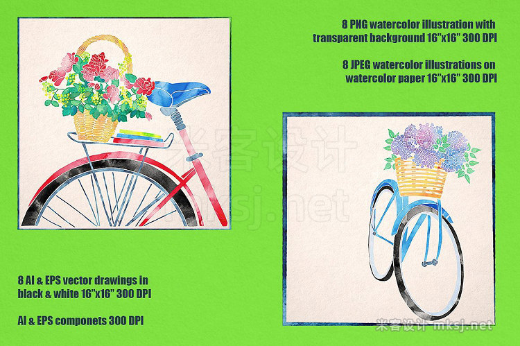 png素材 Bikes Flowers