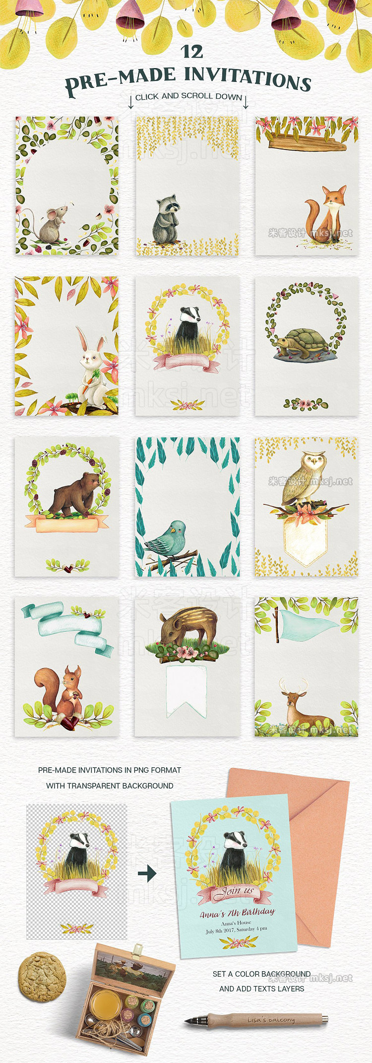 png素材 Animals and Nature - Design Kit