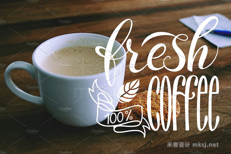png素材 Coffee Lettering Set