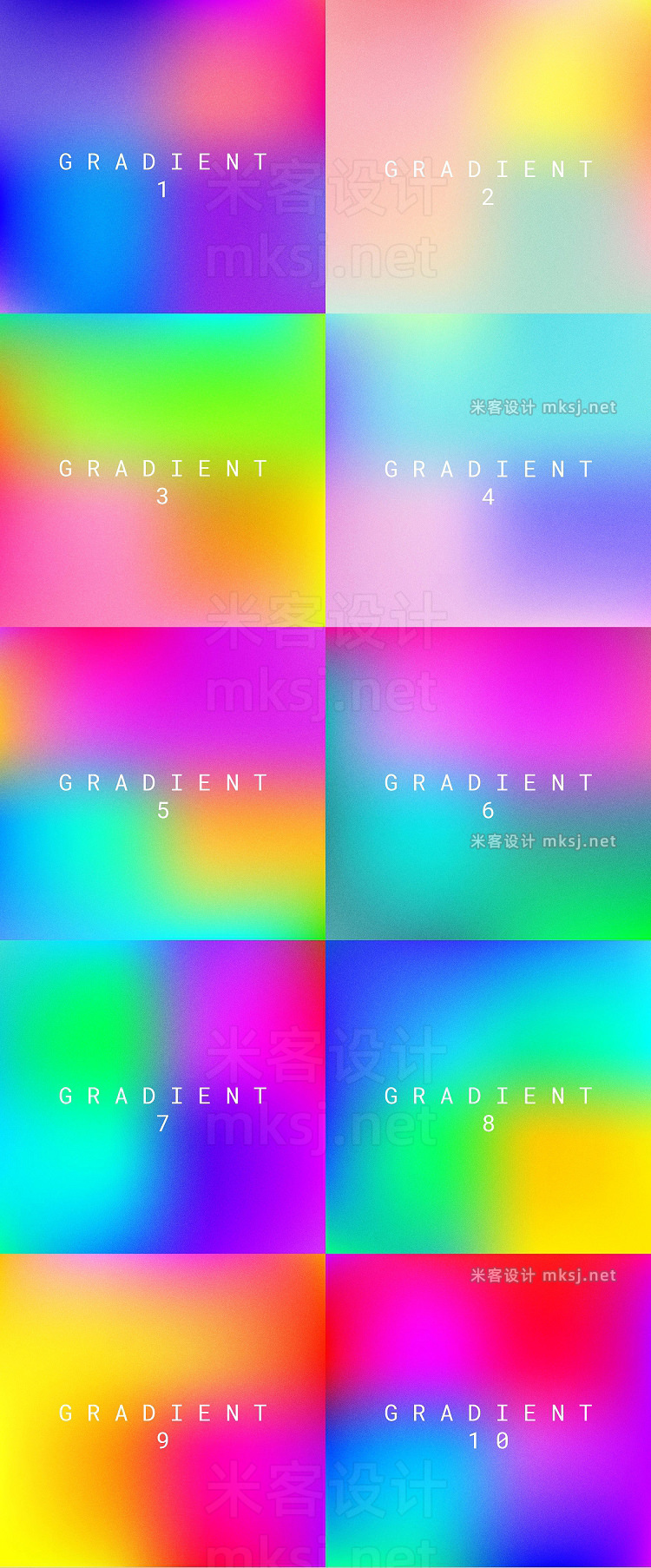 png素材 Abstract Gradient Pack 01
