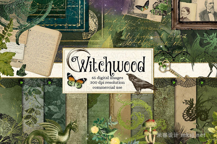 png素材 Witchwood Digital Scrapbooking Kit