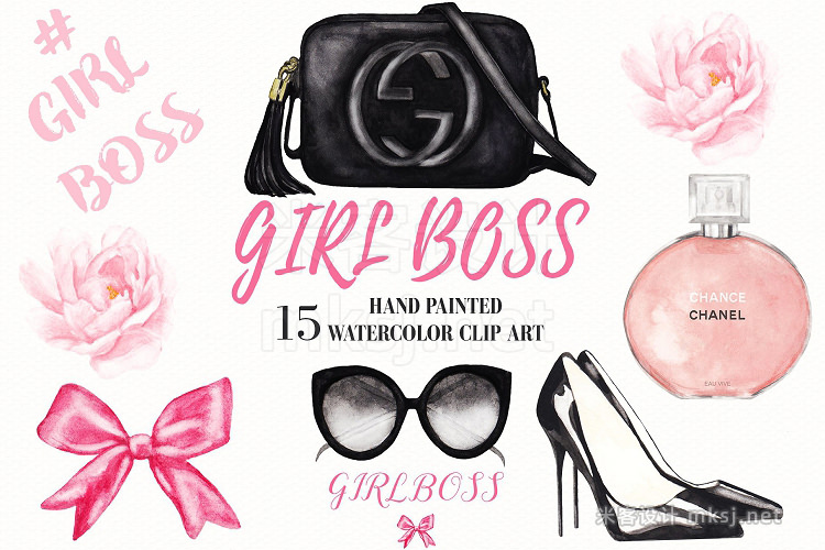 png素材 Fashion Cosmetic Girl Boss Clipart