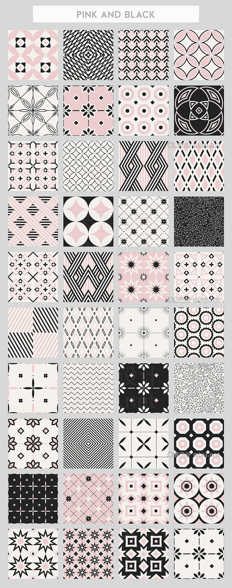 png素材 40 seamless patterns set