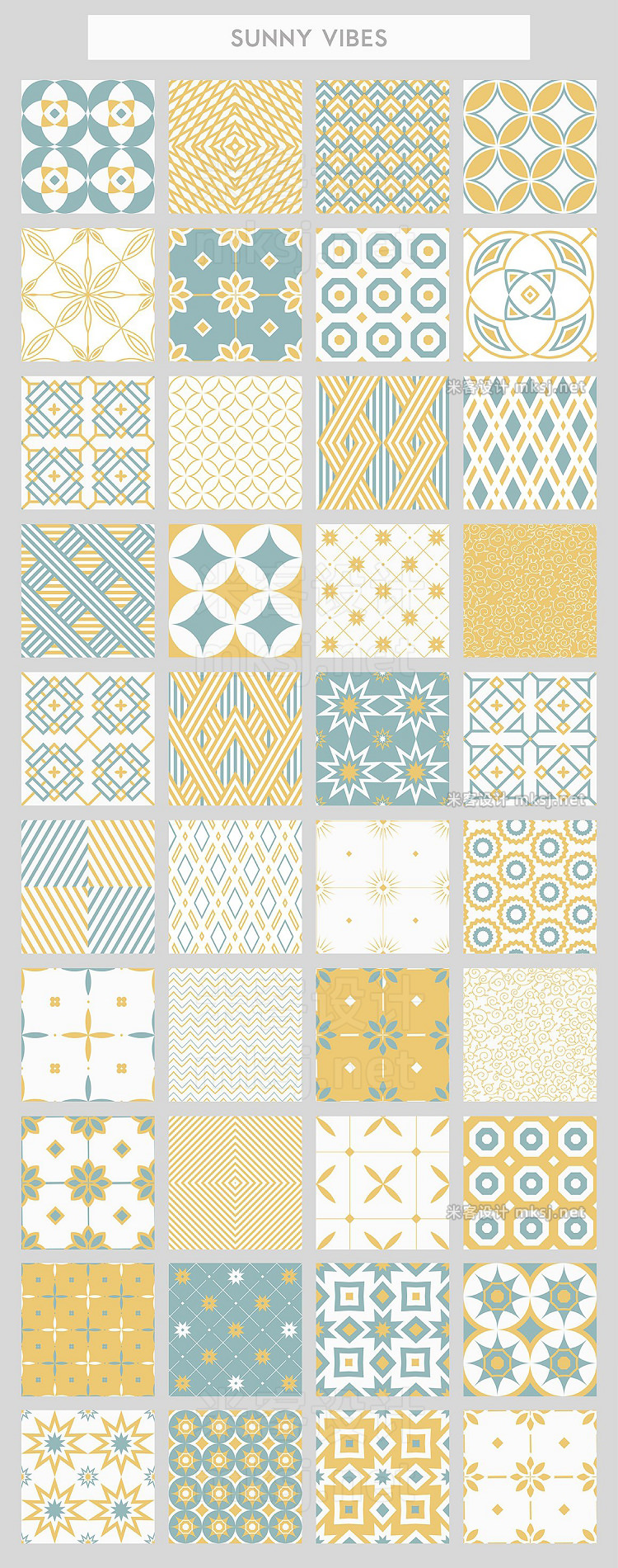 png素材 40 seamless patterns set