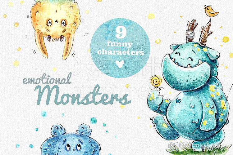 png素材 Emotional Monsters  9 characters