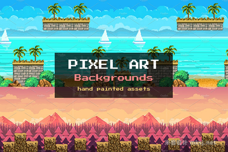 png素材 Pixel Art Backgrounds