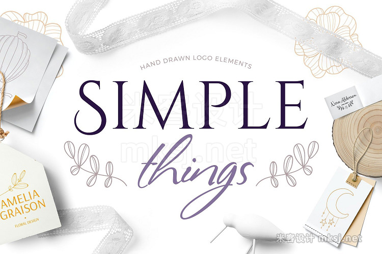 png素材 Simple things branding set