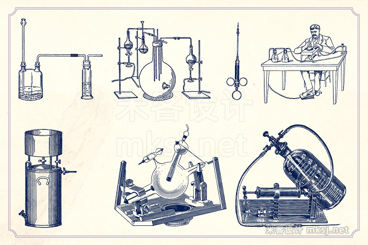 png素材 Vintage Science Illustrations