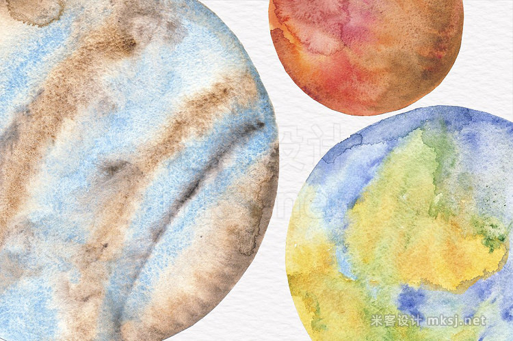 png素材 Space Toolkit  Watercolor Planets