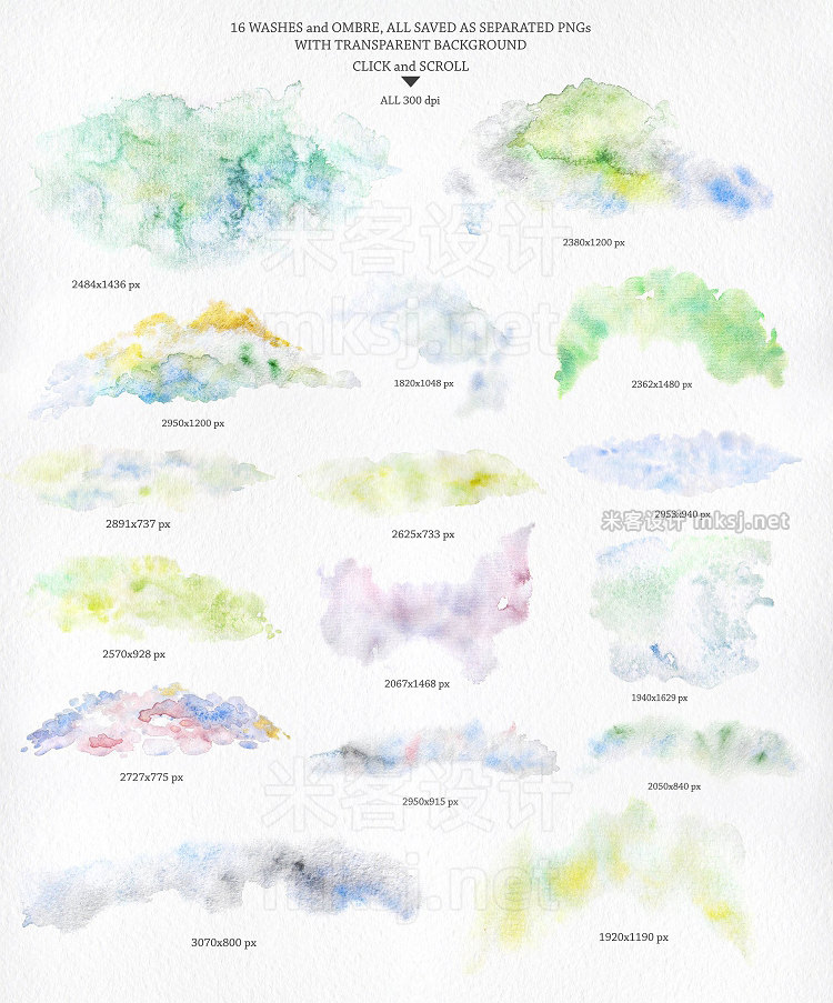 png素材 Spring Story Watercolor set