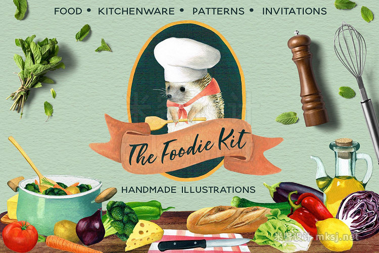 png素材 The Foodie Kit - Food Illustrations