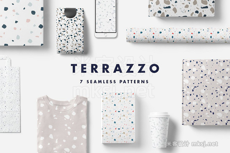 png素材 Terrazzo Granito Seamless Patterns