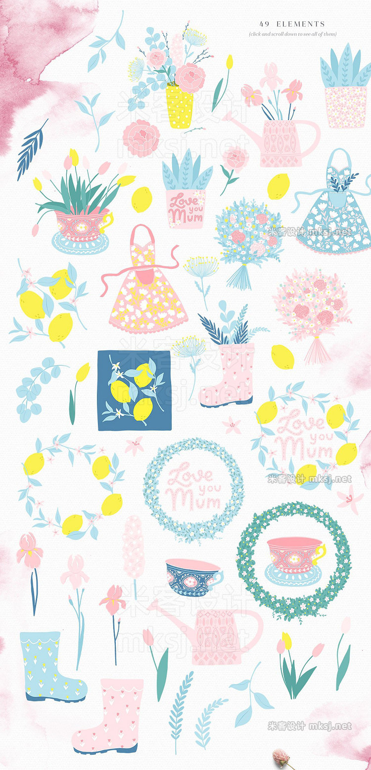 png素材 Mother's Day prints and patterns