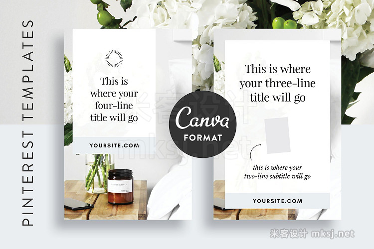 png素材 Pinterest Optimized Templates CANVA