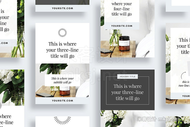 png素材 Pinterest Optimized Templates CANVA