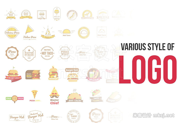 png素材 Over 70 Various Logos for Fast Food
