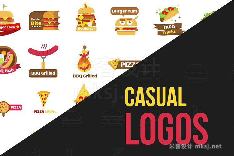 png素材 Over 70 Various Logos for Fast Food