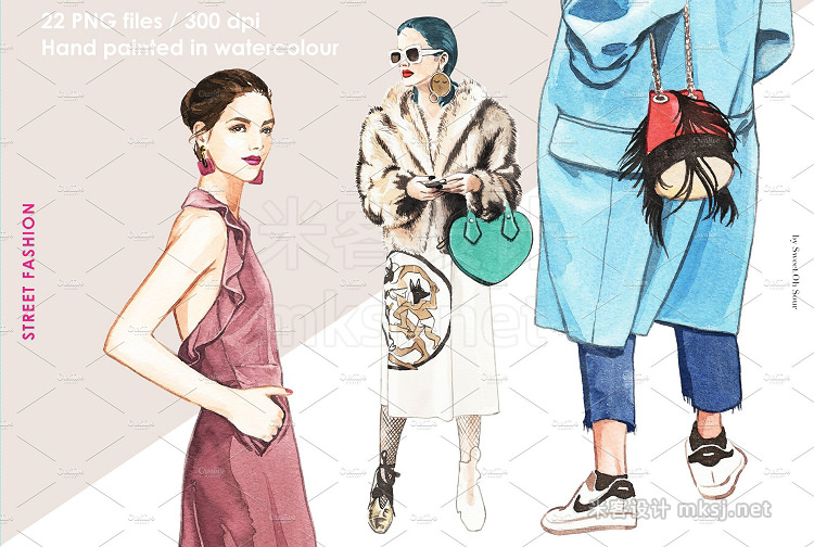 png素材 Street Fashion Illustrations