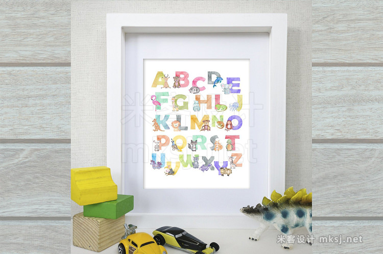 png素材 Animals Alphabet Watercolor Kit