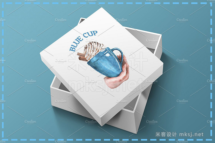 png素材 Blue cups