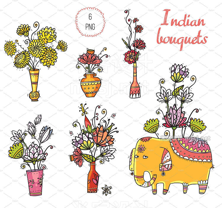 png素材 Big Indian Bundle - 145 objects