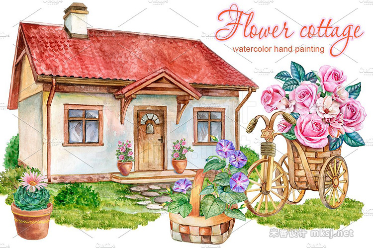 png素材 Flower cottage