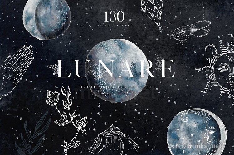 png素材 Lunare Mysterious Graphic Set