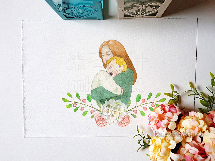 png素材 Mother's Day Watercolor Clipart