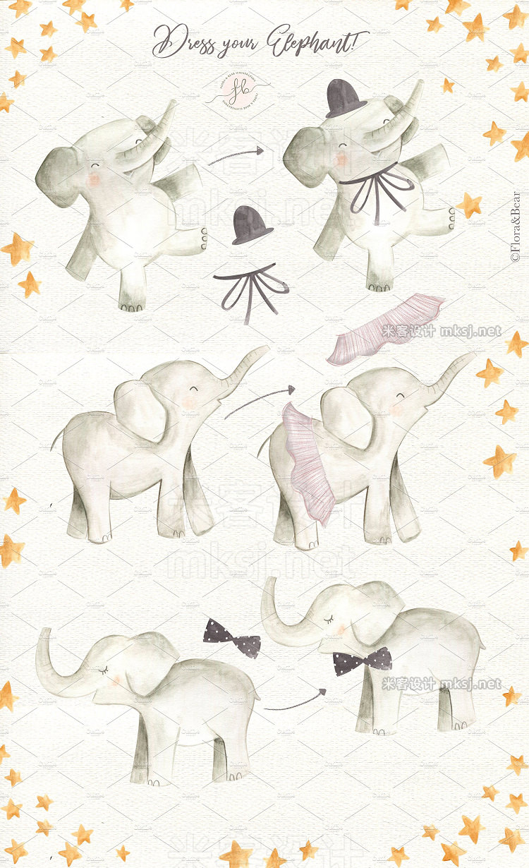 png素材 Baby Elephants