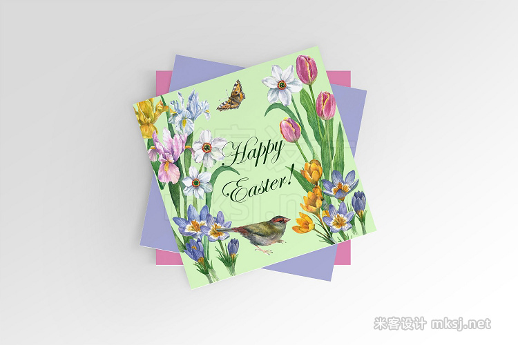 png素材 Spring Flowers Watercolor Clipart