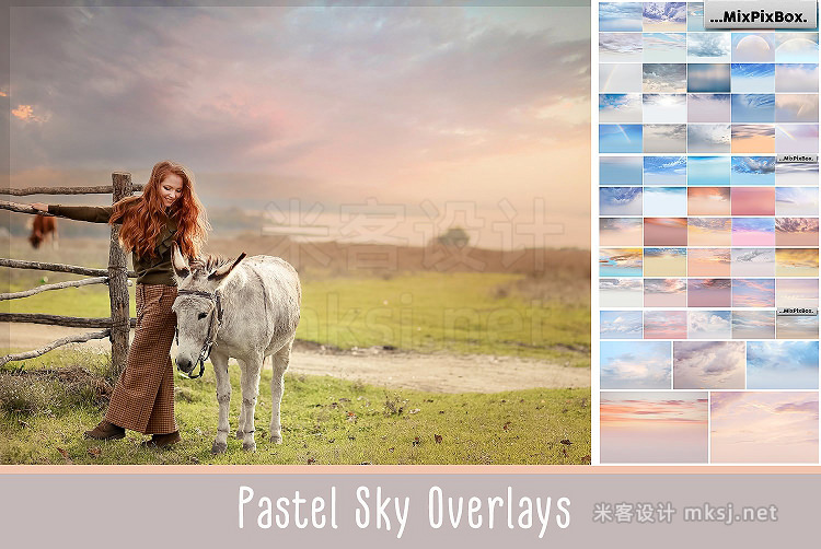 png素材 Pastel sky overlays