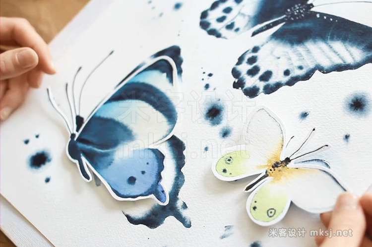 png素材 Butterflies Watercolor clipart