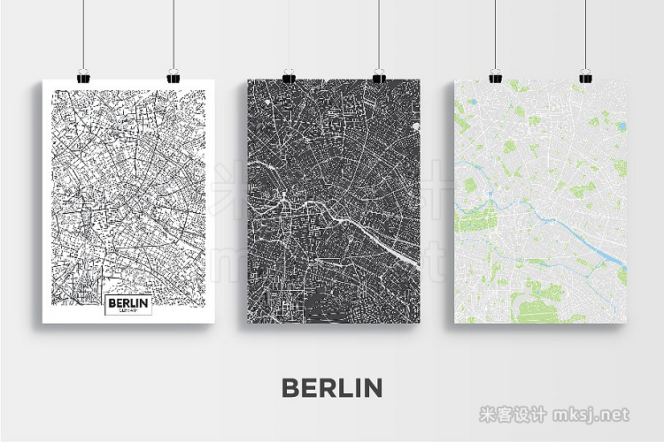 png素材 5 maps of Germany cities