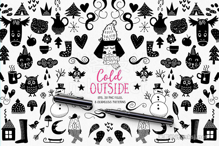 png素材 Cold Outside - winters vectors