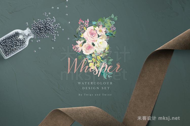 png素材 Watercolor Design Project - Whisper