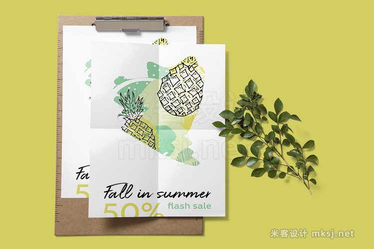 png素材 Feel fruit Summer brush pattern set