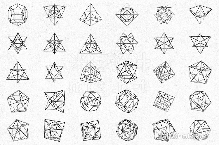 png素材 30 Geometric Polygons
