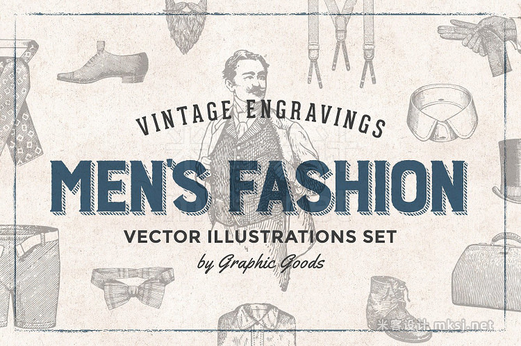 png素材 Men's Fashion - Vintage Engravings