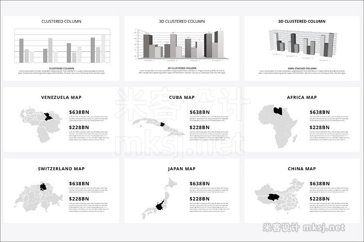 广告公司创意展示商务电子主题营销社交媒体统计分析PPT模板 Hanakaru powerpoint template