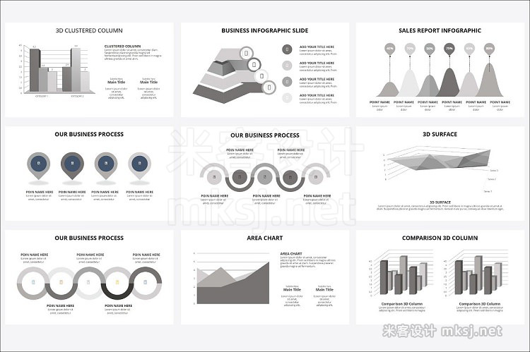广告公司创意展示商务电子主题营销社交媒体统计分析PPT模板 Hanakaru powerpoint template