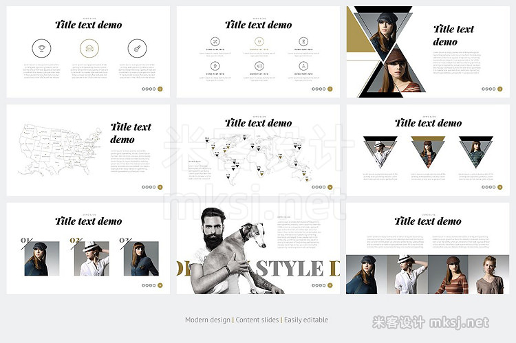 PPT模板 ONE Modern PowerPoint Template