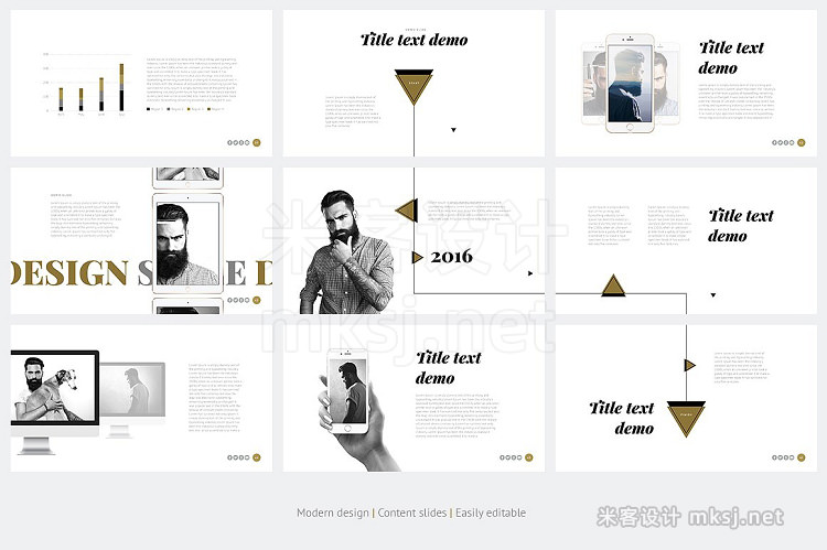 PPT模板 ONE Modern PowerPoint Template